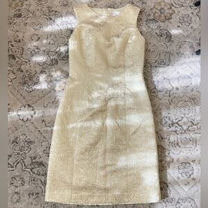 Isaac Mizrahi Gold Textured Dress